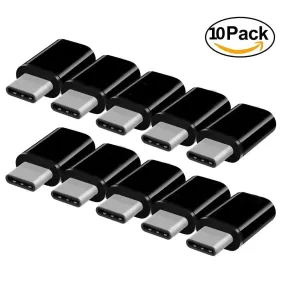 10PCS Type C Adapter Male to Micro USB Female USB C OTG Adapter Support Data Sync Adaptador Usb Tipo C For Samsung Note 9 Huawei