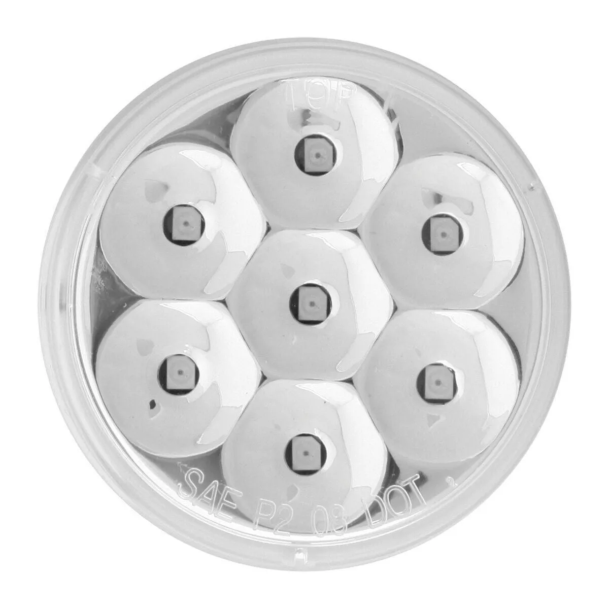 2″ Pearl LED Marker Light (RED/CLEAR) #76543BP