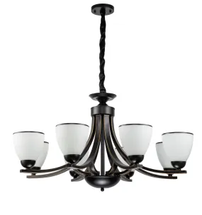 221 6Light Chandelier Light in Black