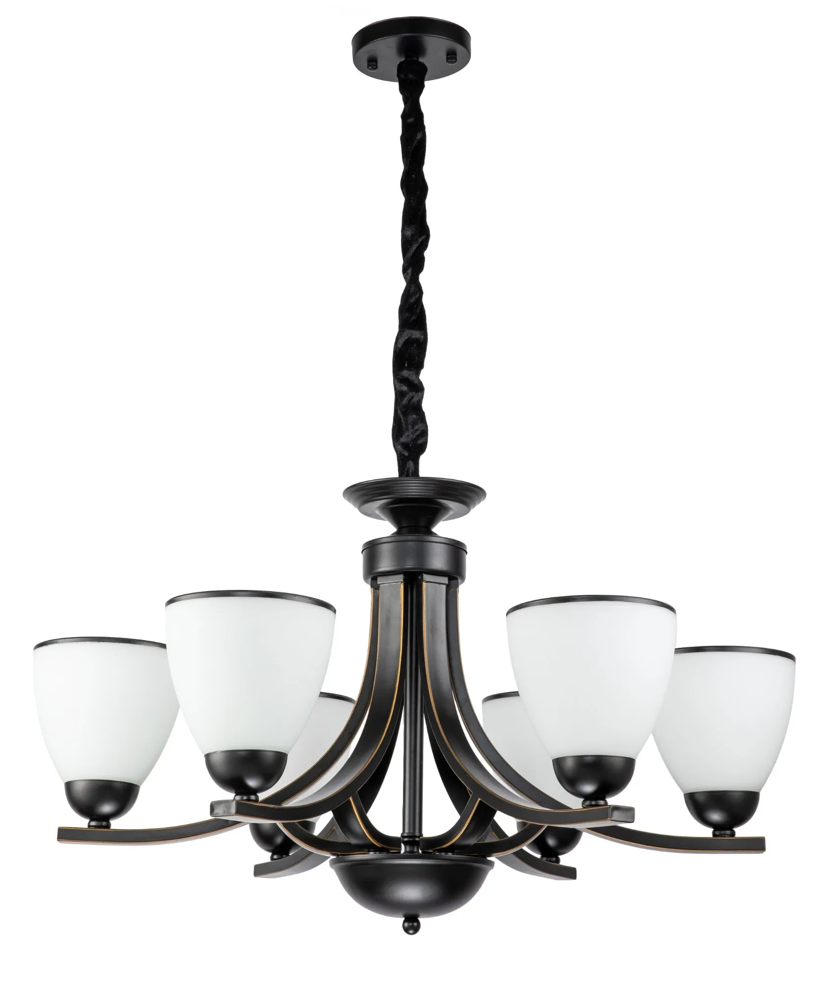 269 5 Light Chandelier Light in Black