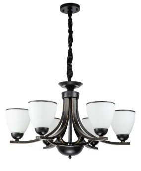 269 5 Light Chandelier Light in Black
