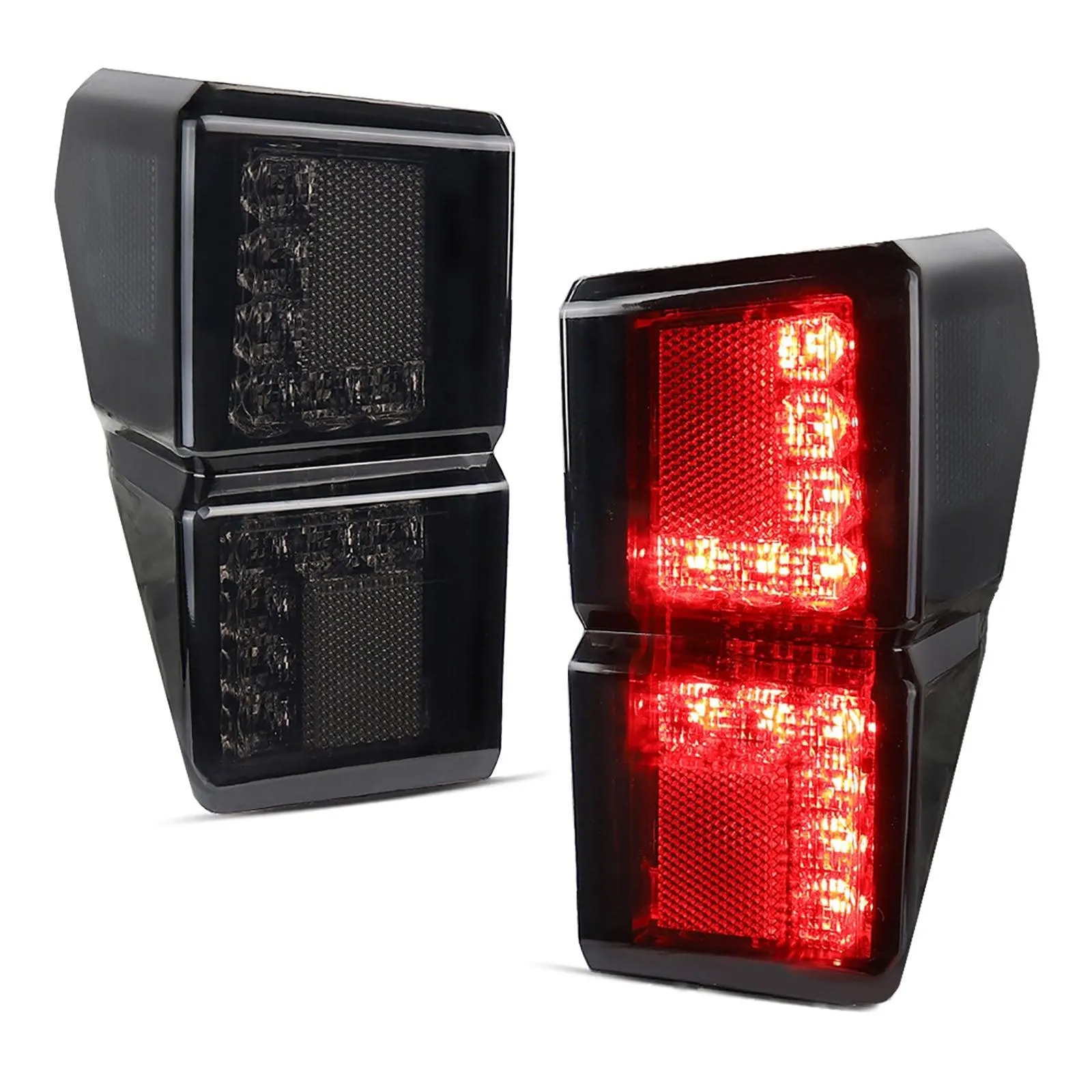 (2pcs/set) Smoked LED Tail Lights Rear Brake Stop Running Lamp for Polaris Ranger 1000 Models 2018 2019 2020 2021 2022, Replace OEM #2413766