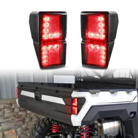 (2pcs/set) Smoked LED Tail Lights Rear Brake Stop Running Lamp for Polaris Ranger 1000 Models 2018 2019 2020 2021 2022, Replace OEM #2413766