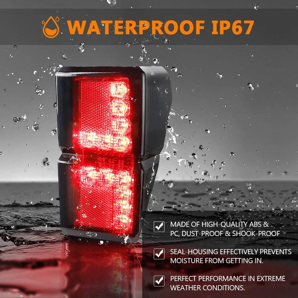 (2pcs/set) Smoked LED Tail Lights Rear Brake Stop Running Lamp for Polaris Ranger 1000 Models 2018 2019 2020 2021 2022, Replace OEM #2413766