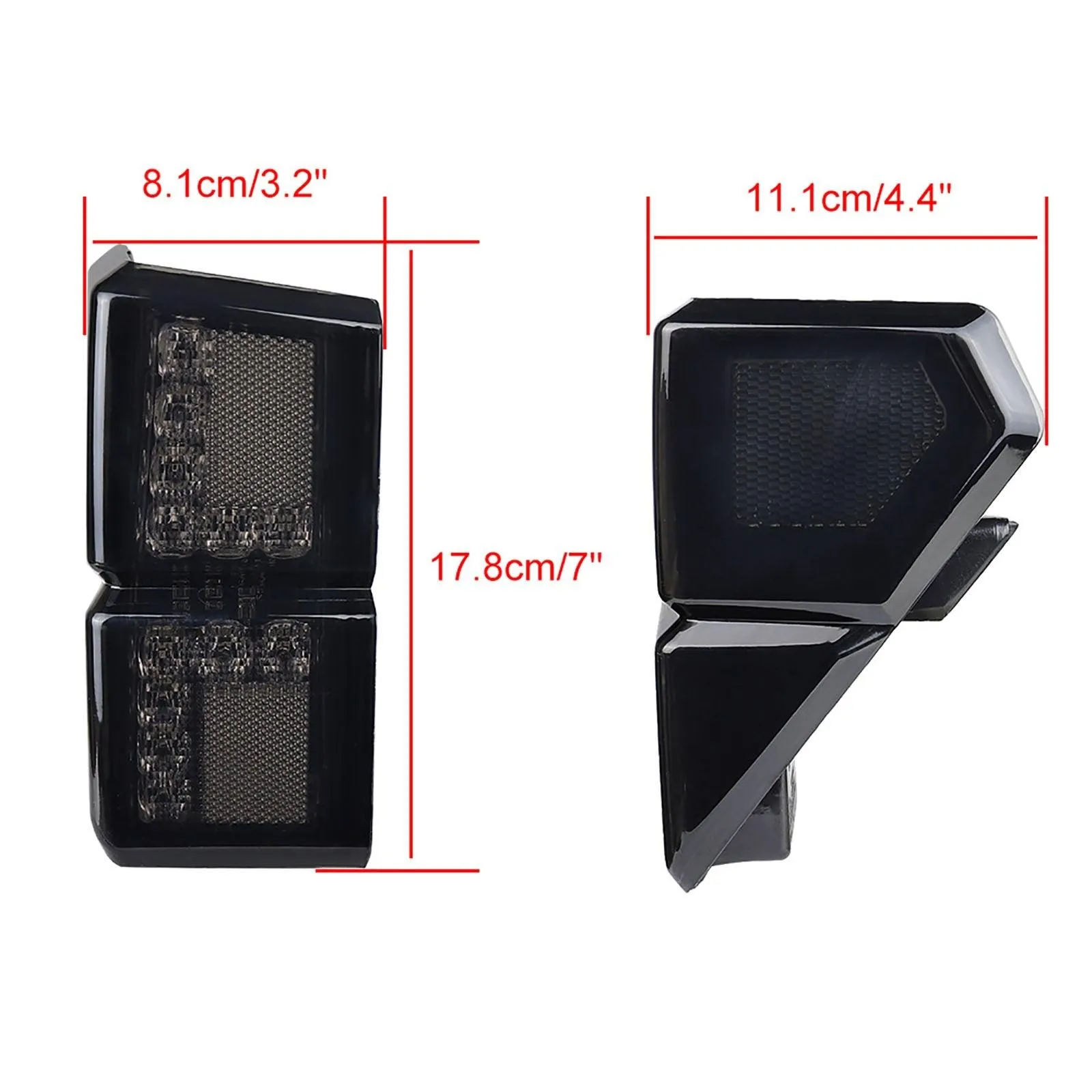(2pcs/set) Smoked LED Tail Lights Rear Brake Stop Running Lamp for Polaris Ranger 1000 Models 2018 2019 2020 2021 2022, Replace OEM #2413766