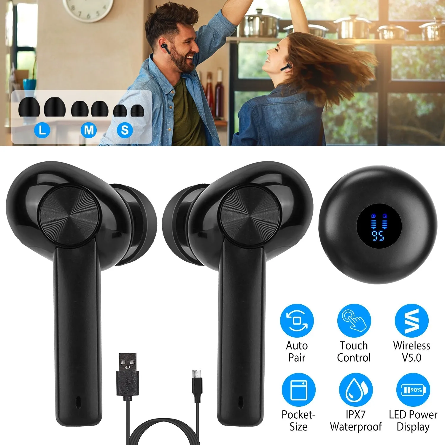 5.0 TWS Wireless Earbuds
