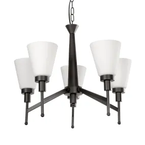520 5 Light Chandelier Light in Black