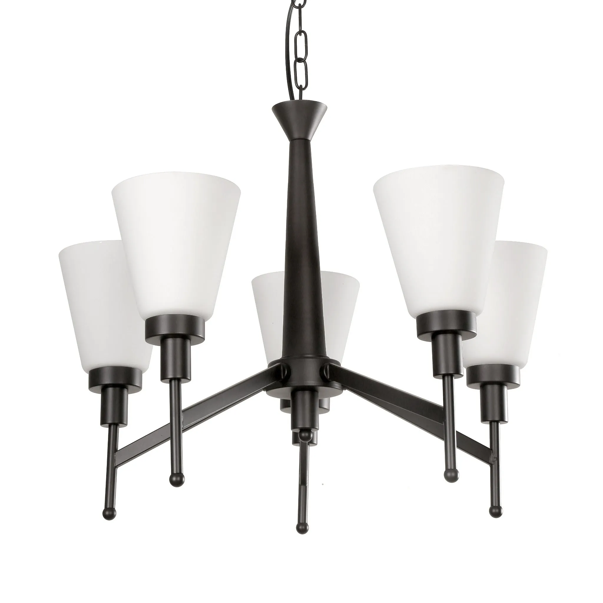 520 5 Light Chandelier Light in Black