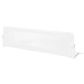 60-Inch Foldable Bed Rail Swing Down Baby Bed Guard Rail with Adjustable Safety Strap-White