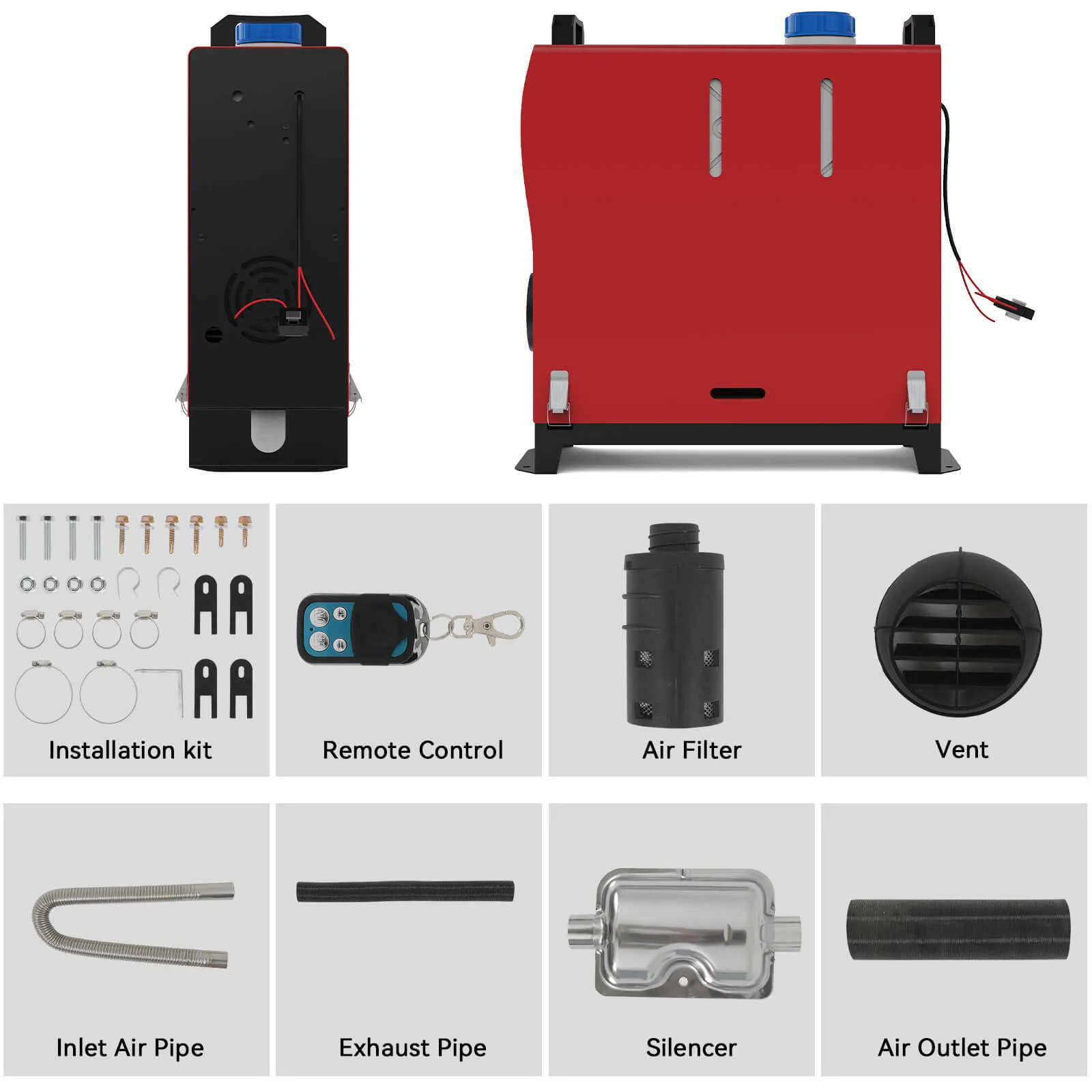8KW Diesel Heater All in One with Remote Control and LCD Display GH003