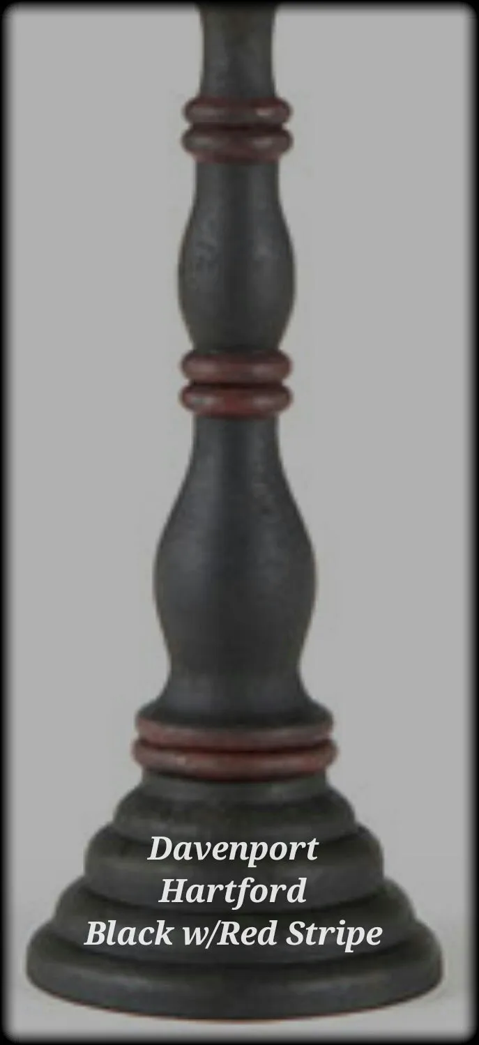 #9187 Primitive Davenport Lamp in Hartford Colors (Made In USA)