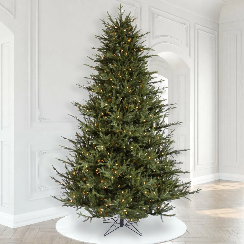 9.5' Itasca Fraser Artificial Christmas Tree with Warm White LED Dura-lit Lights