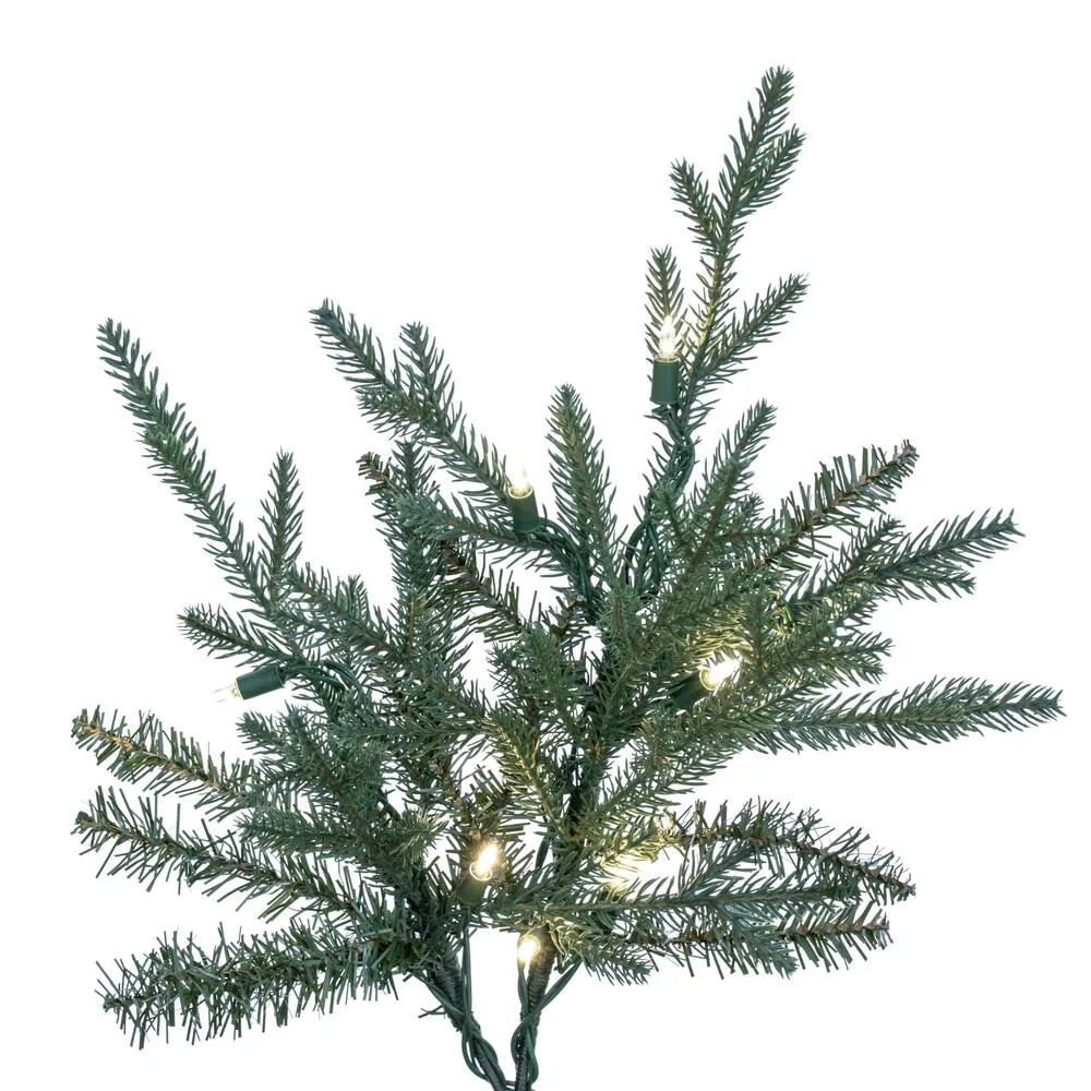 9.5' Itasca Fraser Artificial Christmas Tree with Warm White LED Dura-lit Lights