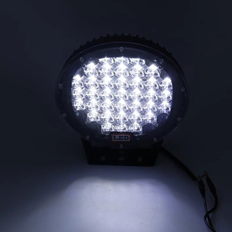 9inch 185w  LED  Driving  Light  Round  Spotlight  Bar  Offroad