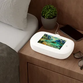 A clear lake among the mountains UV Phone Sanitizer and Wireless Charging Pad