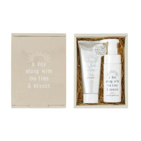 a day Hand Soap & Body Scrub Set Fig & Clove