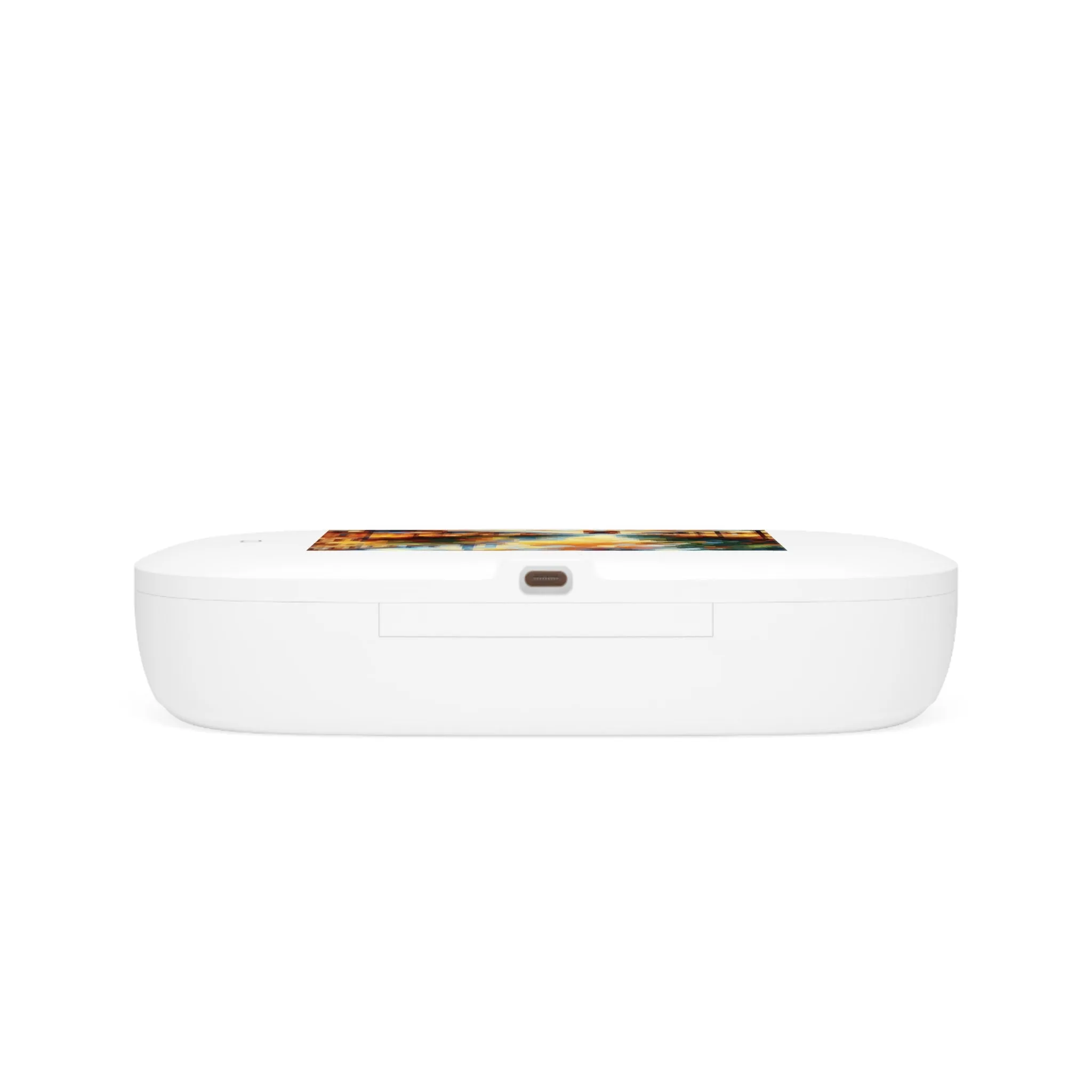 A lively evening on the city street UV Phone Sanitizer and Wireless Charging Pad