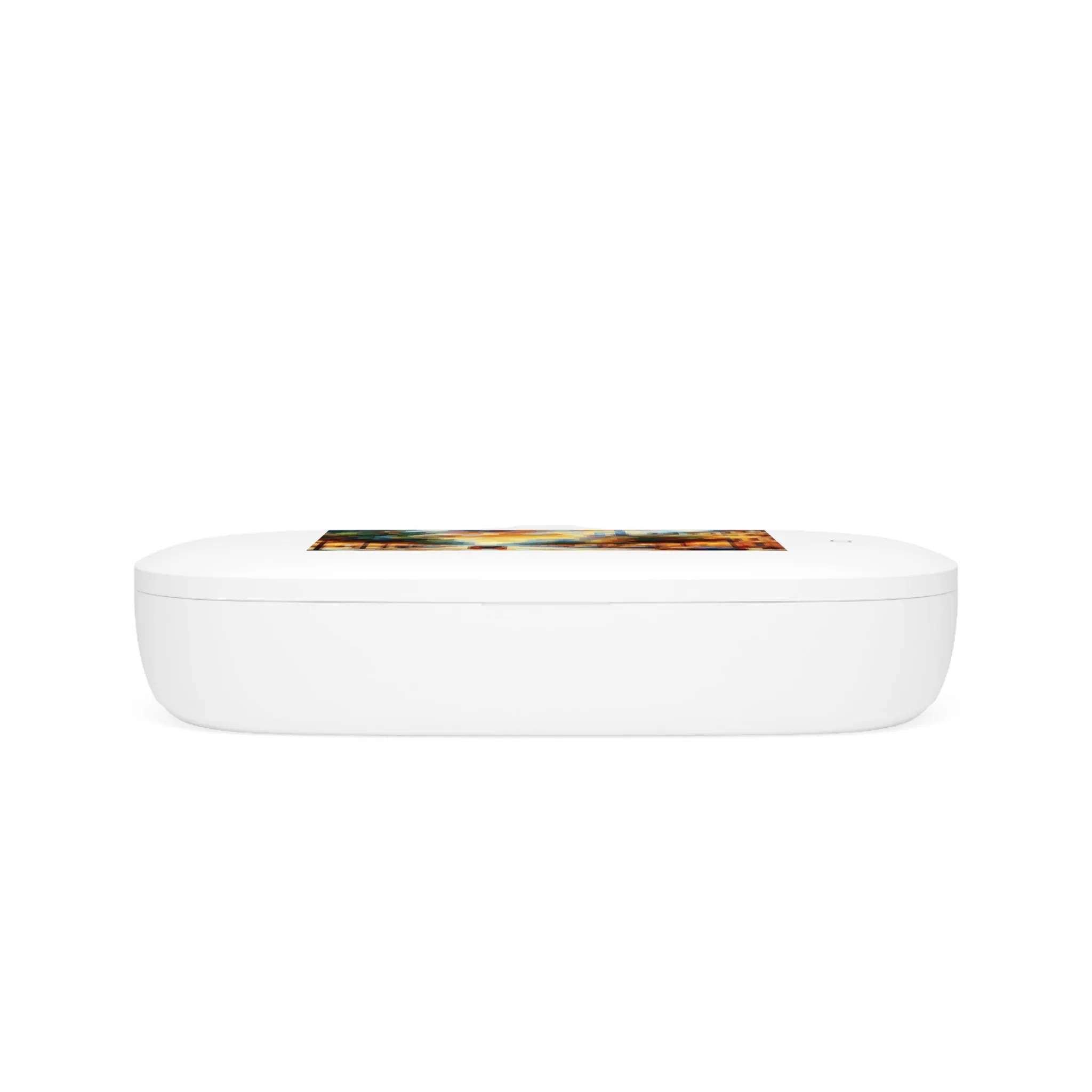 A lively evening on the city street UV Phone Sanitizer and Wireless Charging Pad