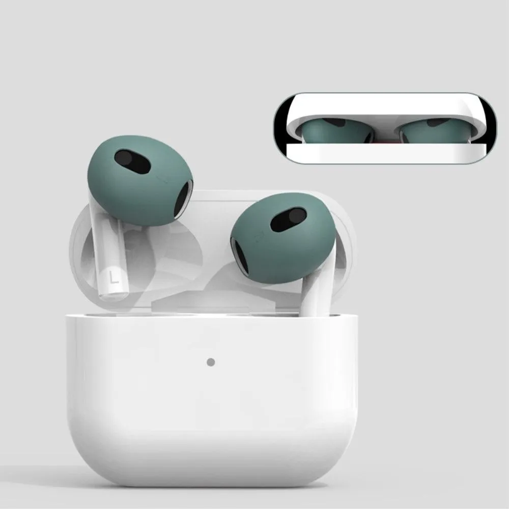 AirPods 3 silicone case with ear caps - Midnight Green