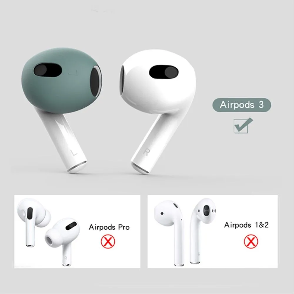 AirPods 3 silicone case with ear caps - Midnight Green