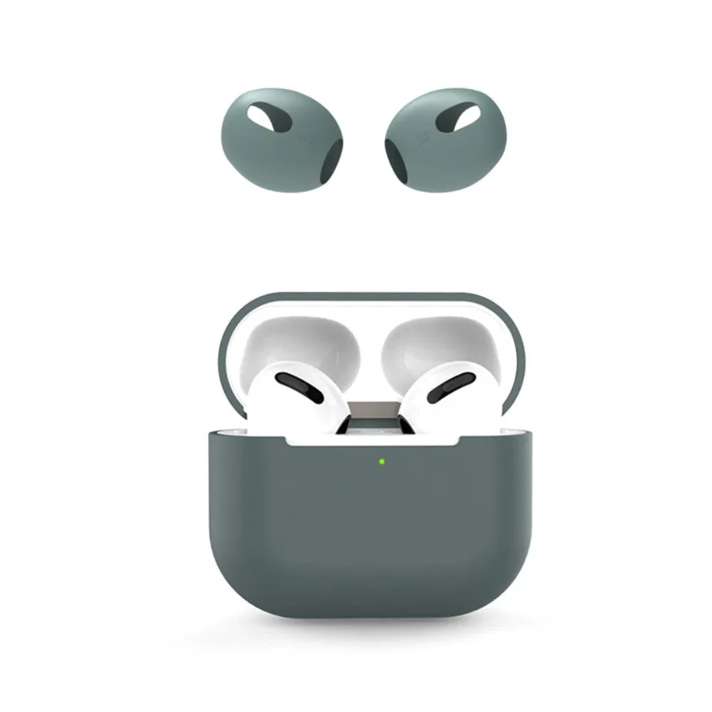 AirPods 3 silicone case with ear caps - Midnight Green