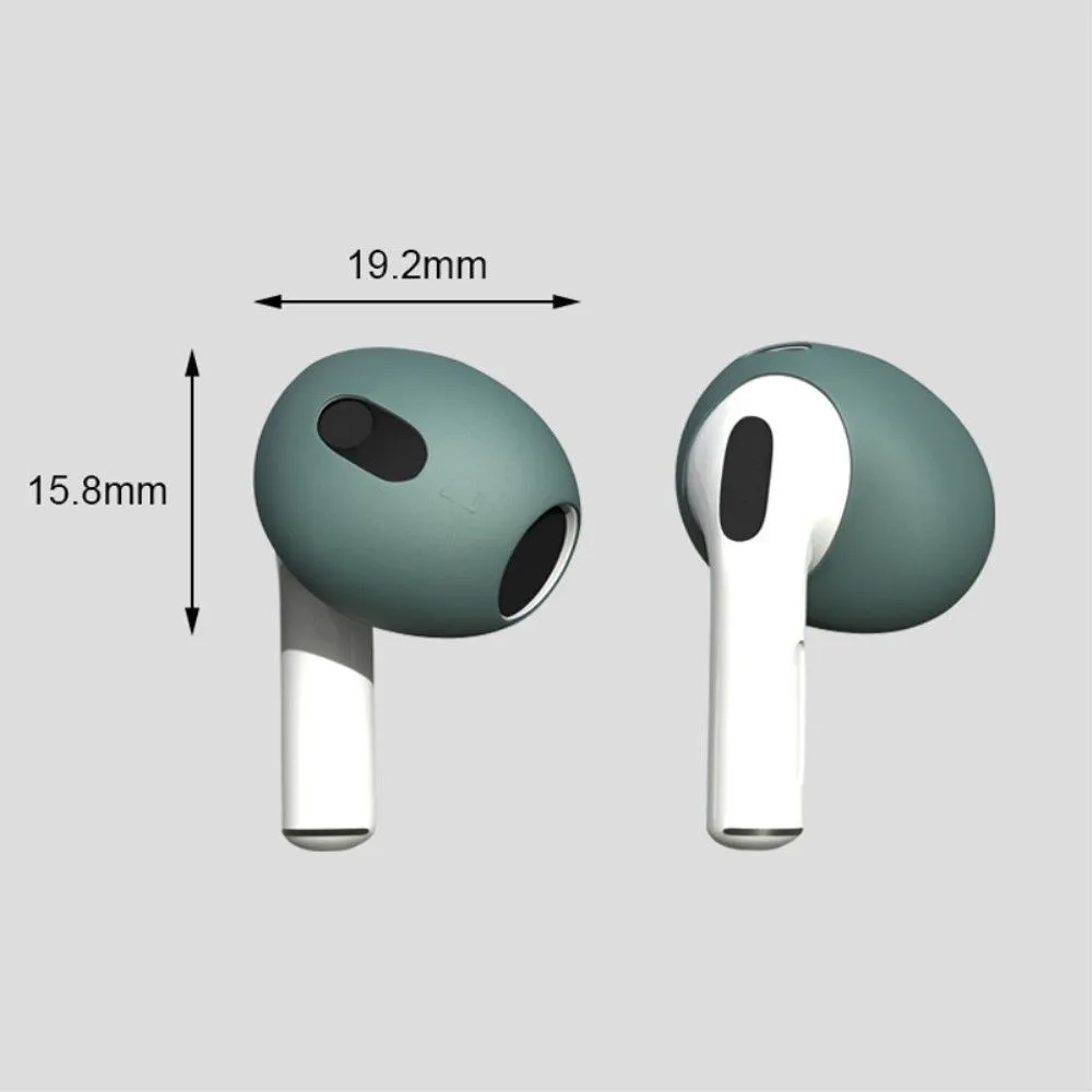 AirPods 3 silicone case with ear caps - Midnight Green