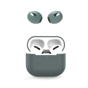 AirPods 3 silicone case with ear caps - Midnight Green