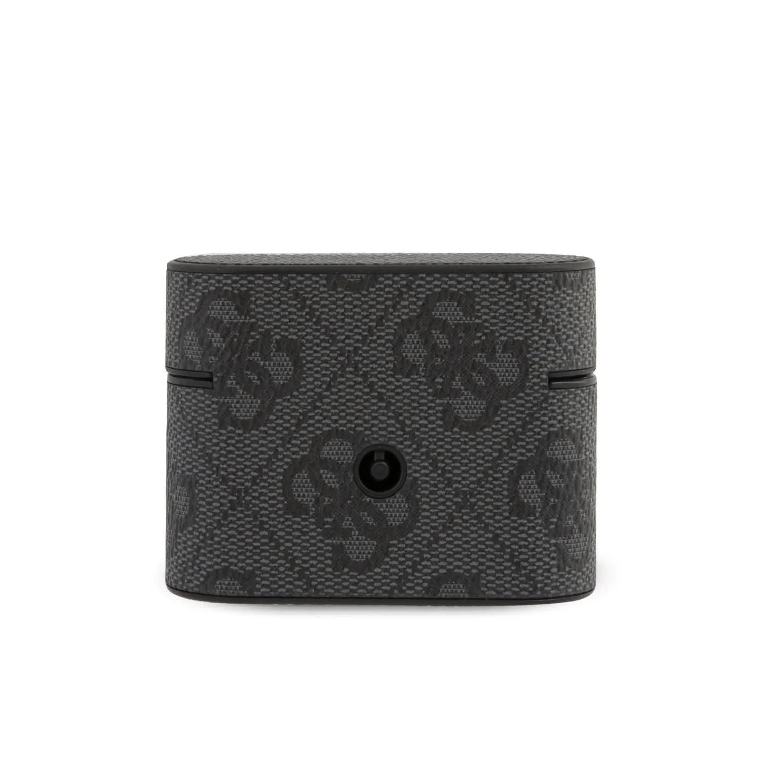 Airpods Pro - PU Leather Gray 4G Round Shape With Metal Logo - Guess