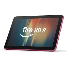 Amazon Fire HD 8 Tablet (2024) - 8" HD Display, 3GB RAM, 32GB Storage, Portable Entertainment, Hibiscus, With Ads