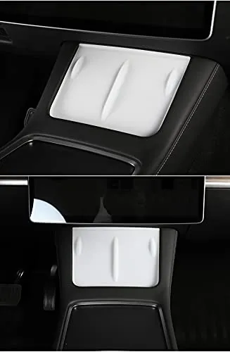 Anti-Skid Silicone Charging Pad for Tesla Model 3 & Y（Translucent White）