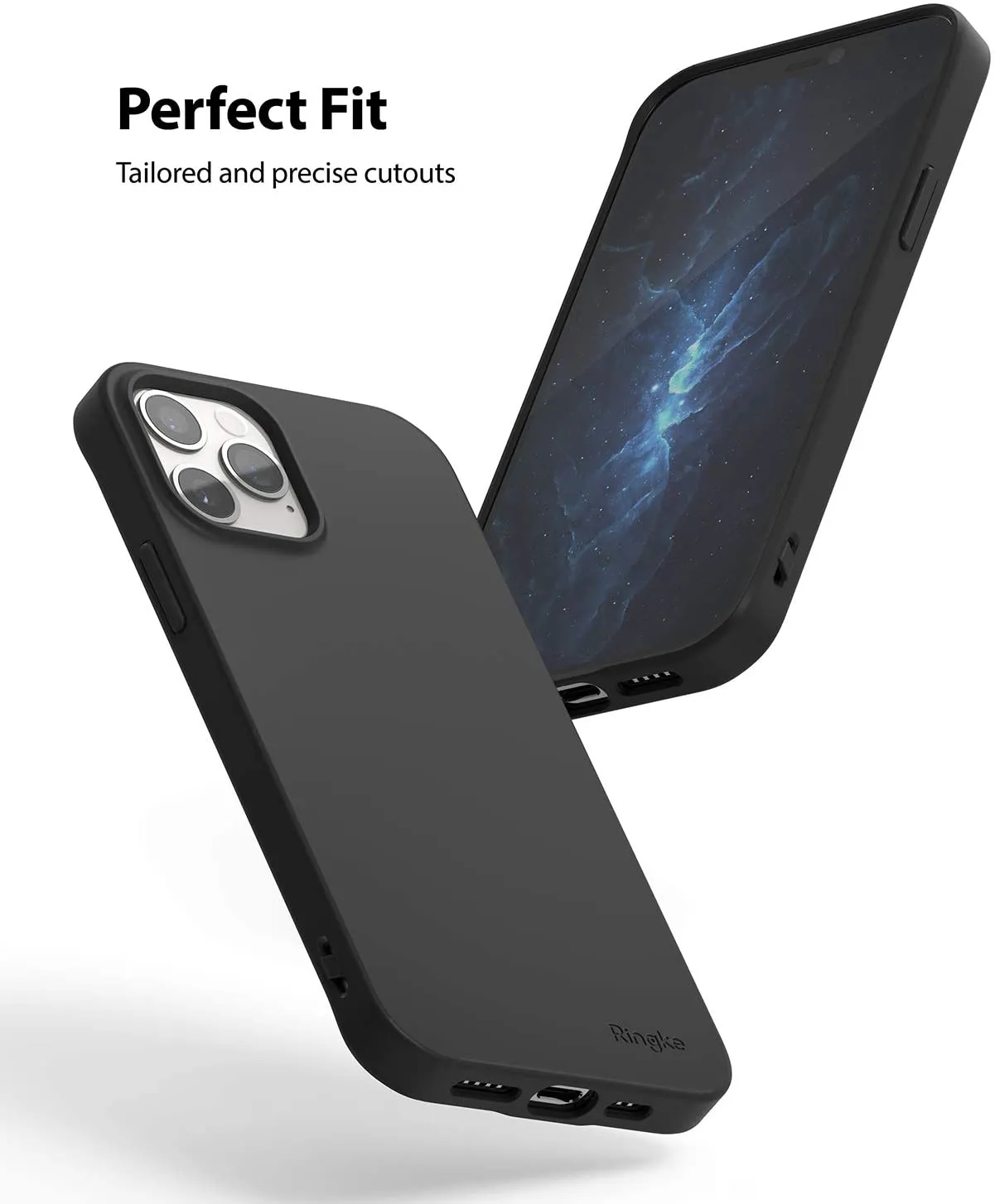 Apple iPhone 12 / iPhone 12 Pro  Case Cover| Air-S Series | Black