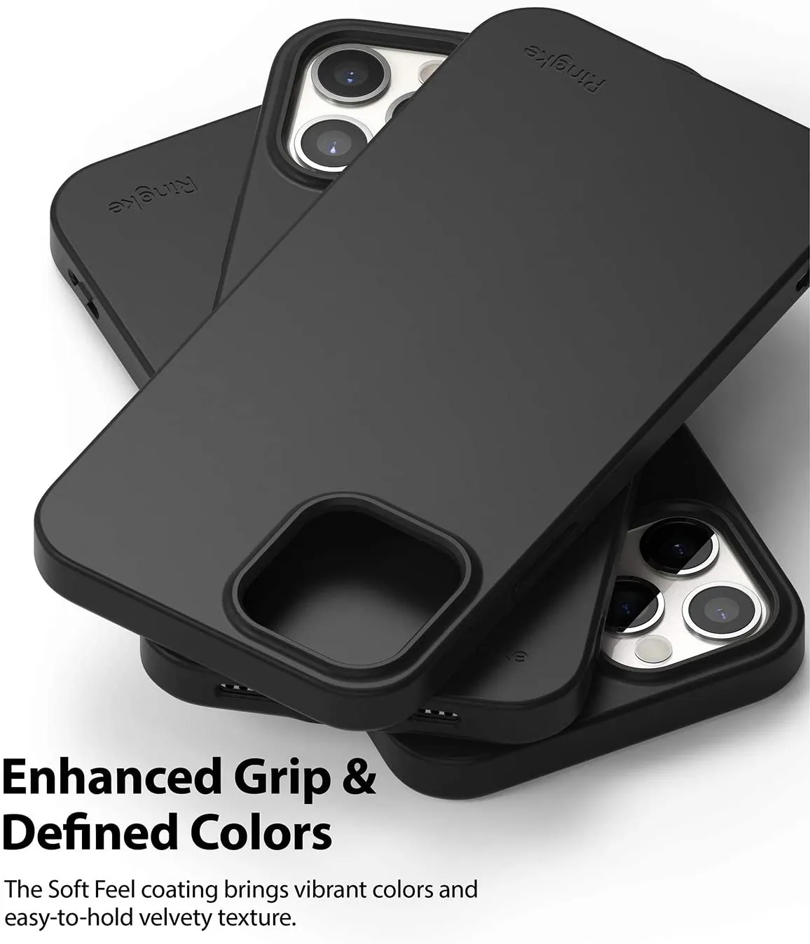 Apple iPhone 12 / iPhone 12 Pro  Case Cover| Air-S Series | Black
