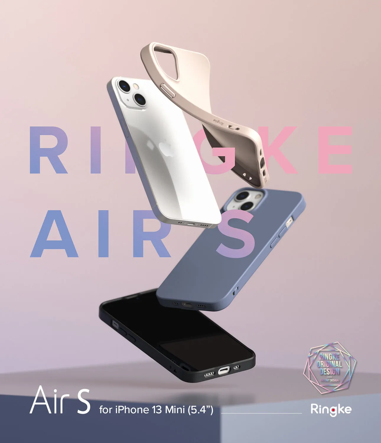 Apple iPhone 13 mini Case Cover| Air-S Series | Pink Sand