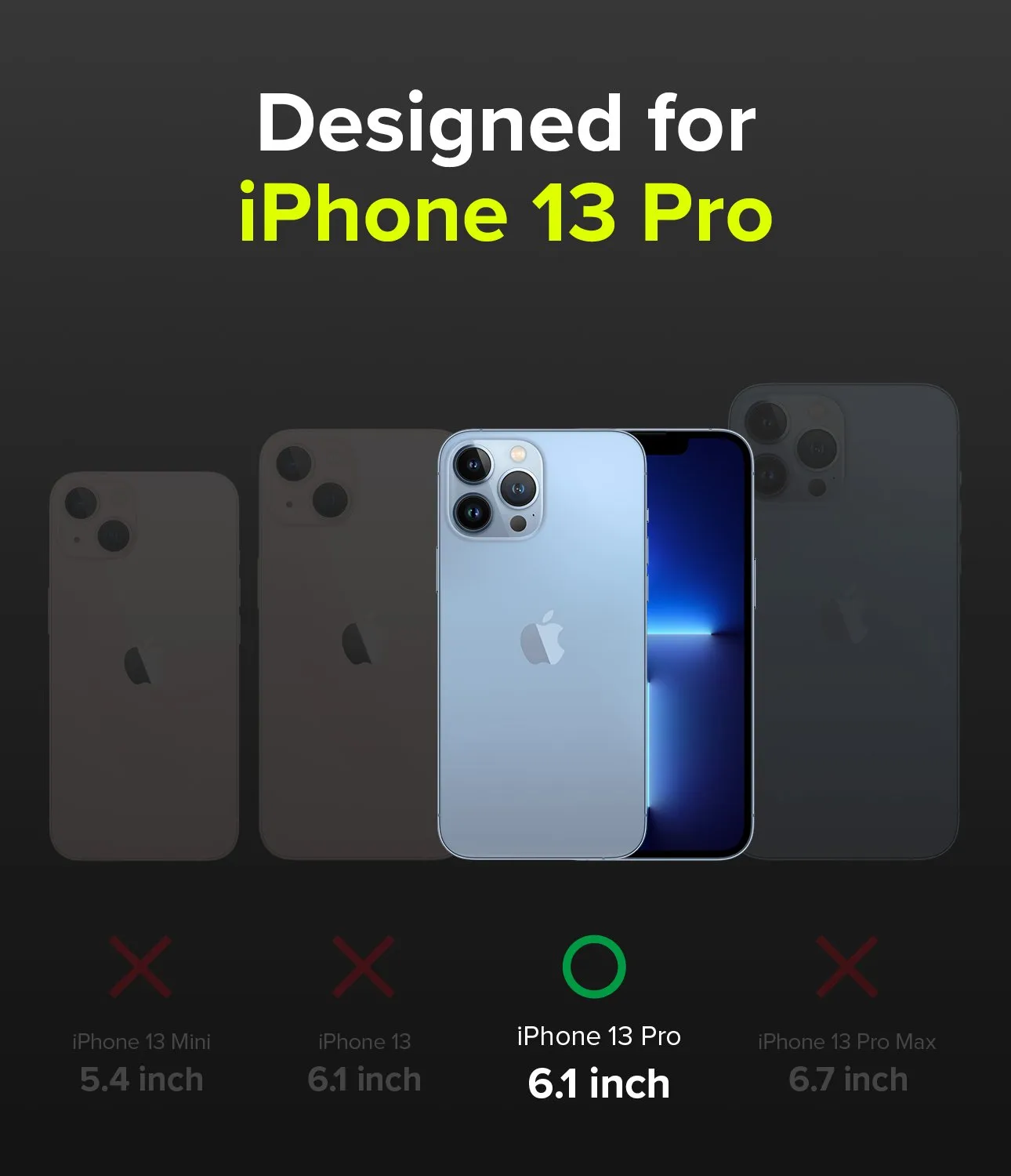Apple iPhone 13 Pro Case Cover| Air-S Series | Black