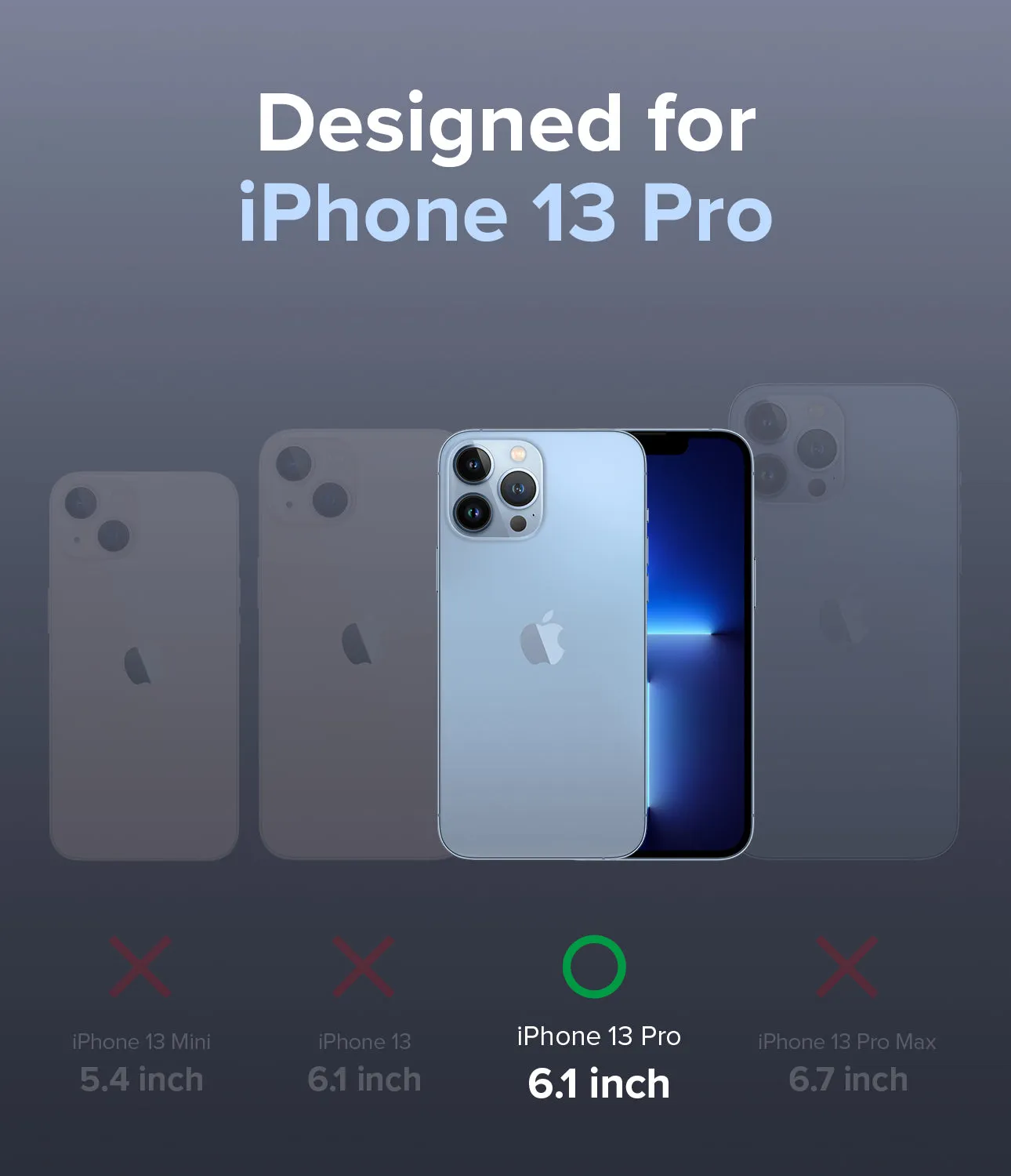Apple iPhone 13 Pro Case Cover| Air-S Series | Lavender Gray