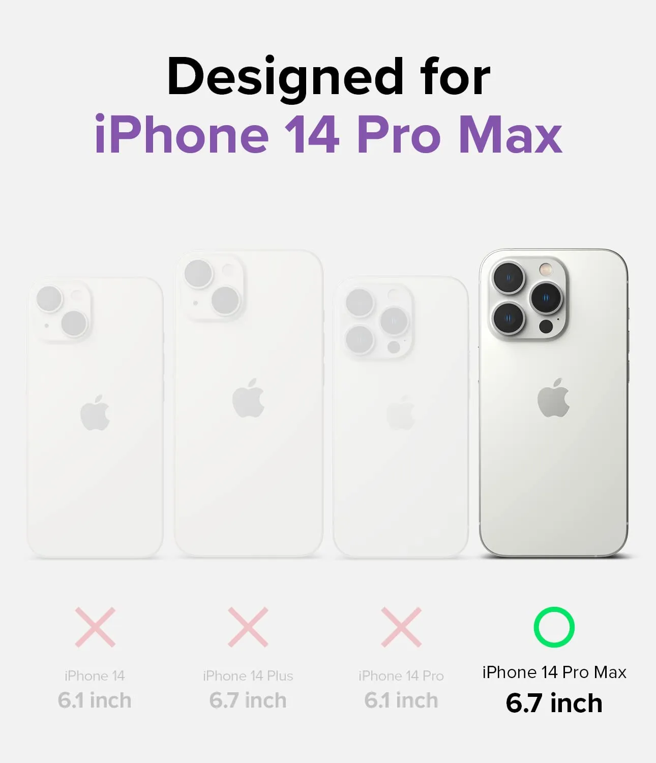 Apple Iphone 14 Pro Max Case Cover| Fusion Series| Clear