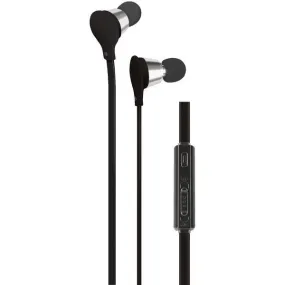 AT&T EBV01-BLK Jive Noise-Isolating Earbuds with Microphone & Volume Control (Black)
