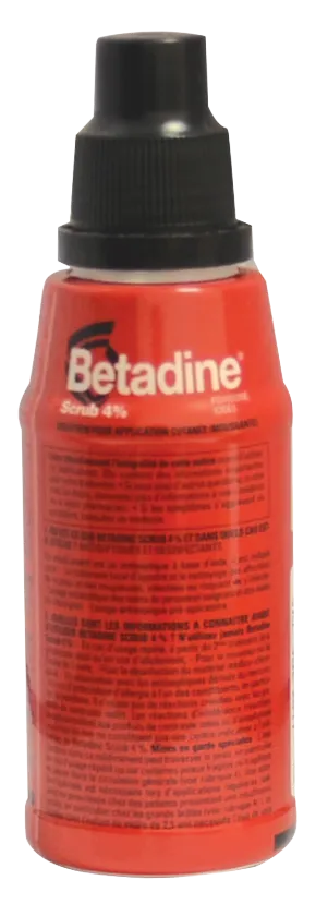 BETADINE SCRUB SOL MOUS 4% 125ML(PPM)