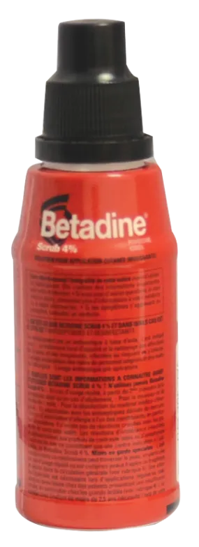 BETADINE SCRUB SOL MOUS 4% 125ML(PPM)