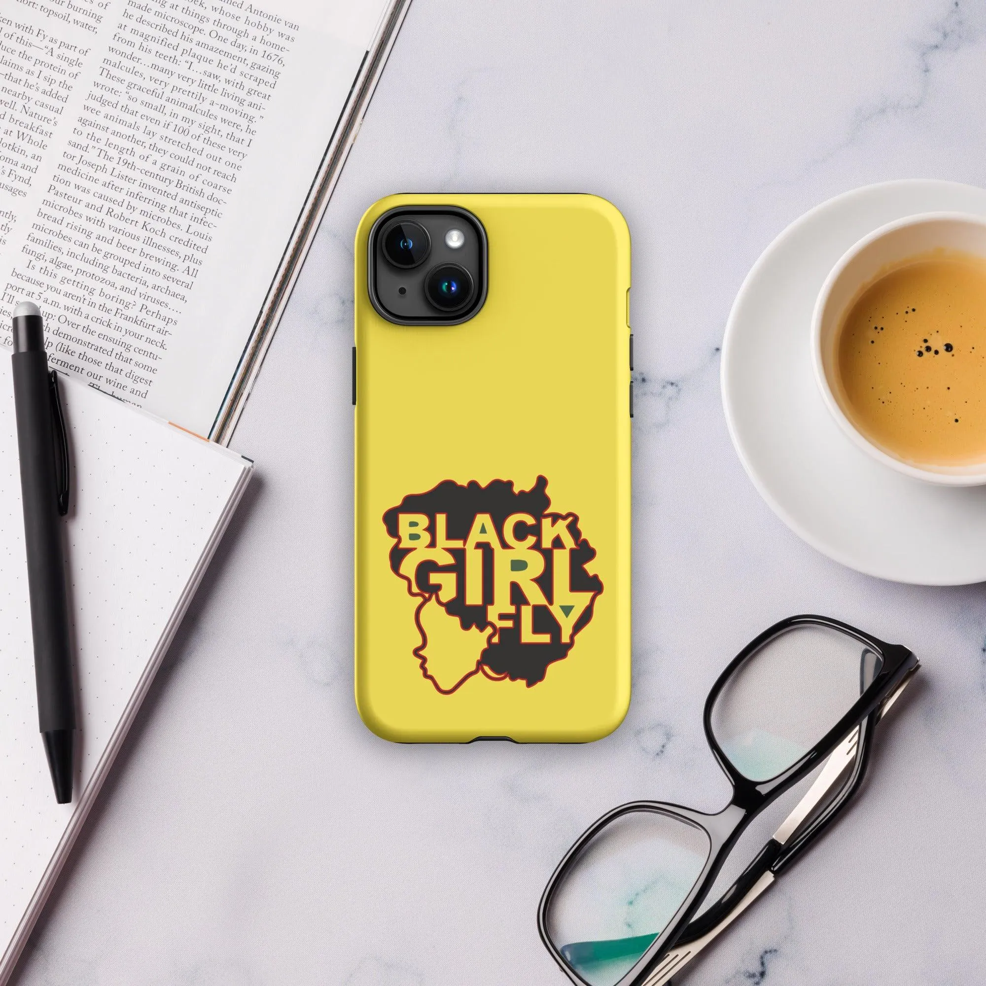 Black Girl Fly Canary Gold Tough Case for iPhone®