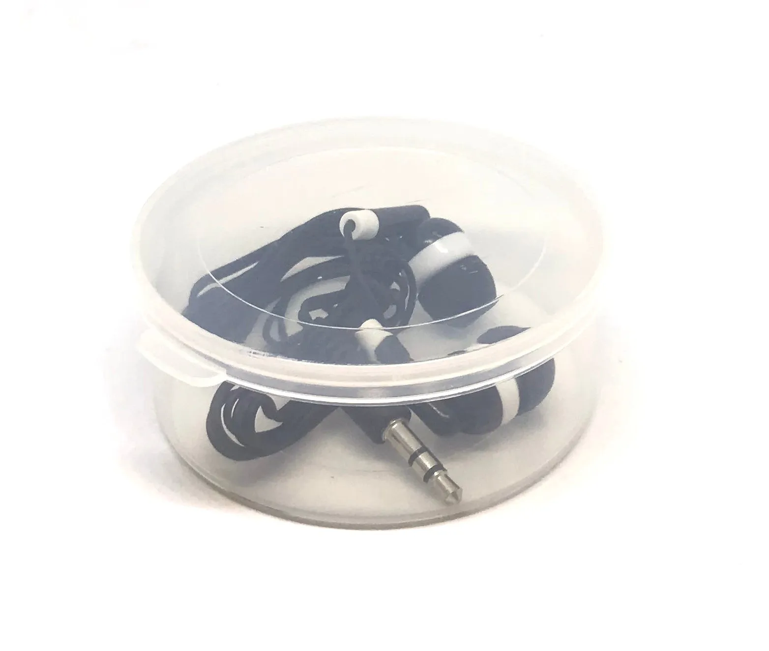 Black Stereo Earbud Headphones