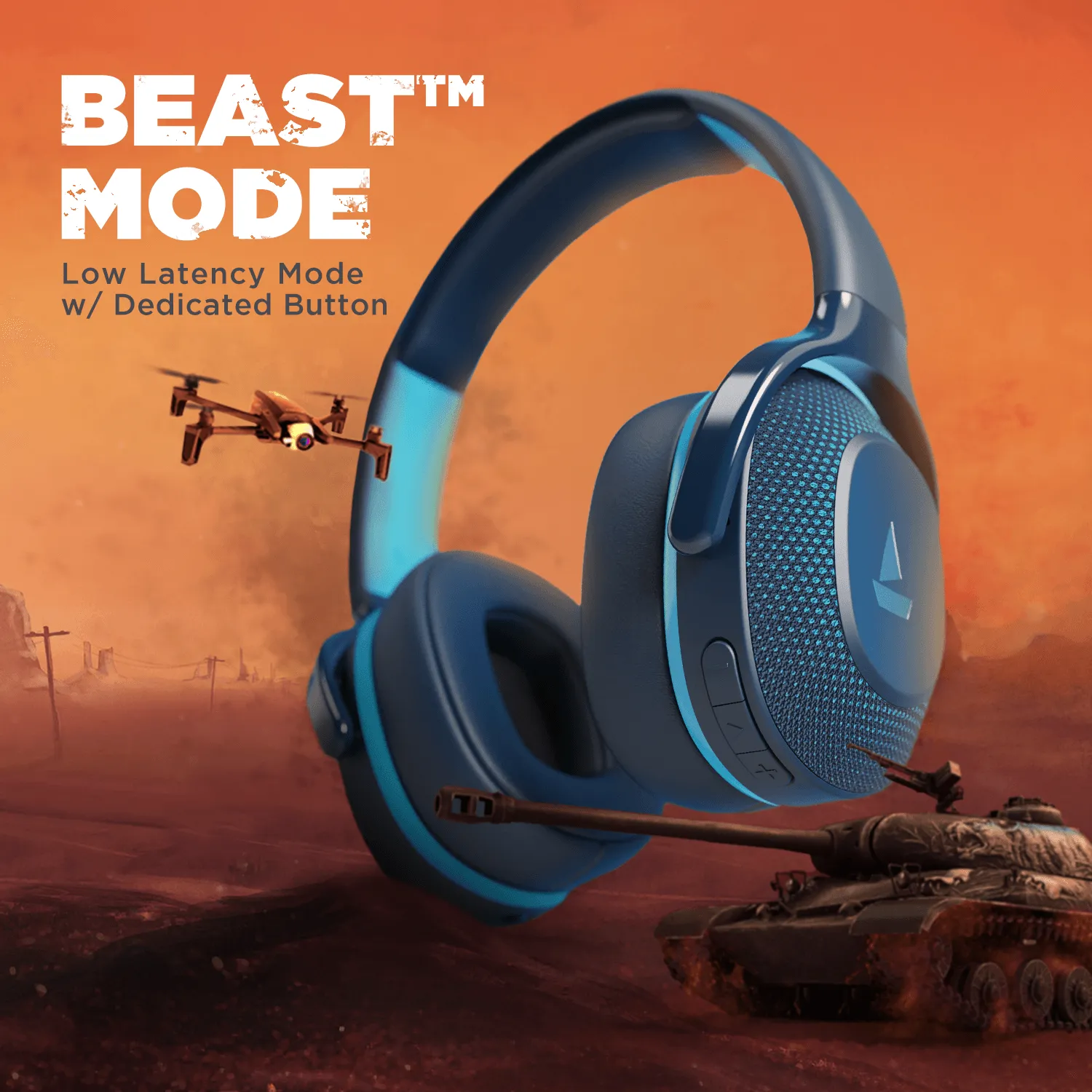 boAt Rockerz 425 | Wireless Bluetooth Headphone with 25 Hours Playback, ASAP Charge, 40mm Drivers