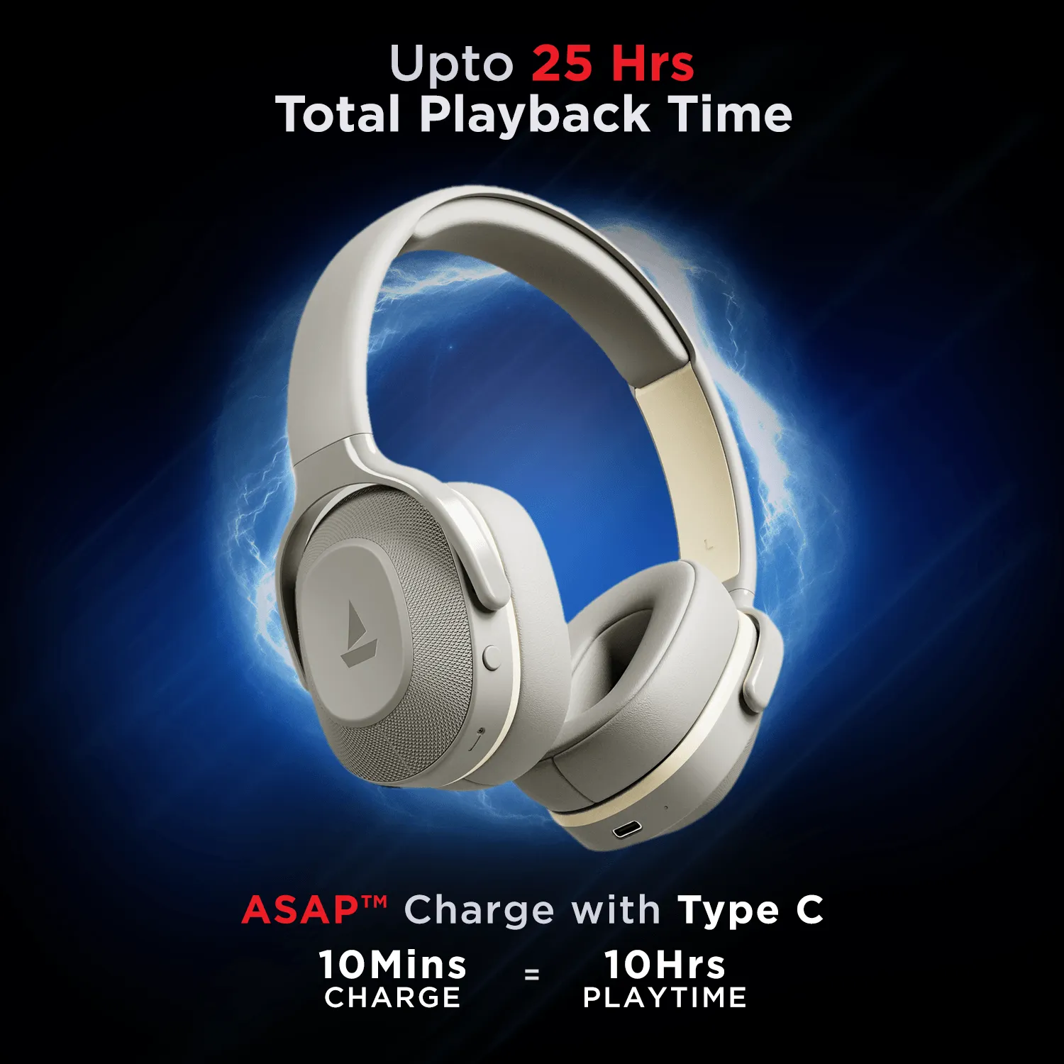 boAt Rockerz 425 | Wireless Bluetooth Headphone with 25 Hours Playback, ASAP Charge, 40mm Drivers