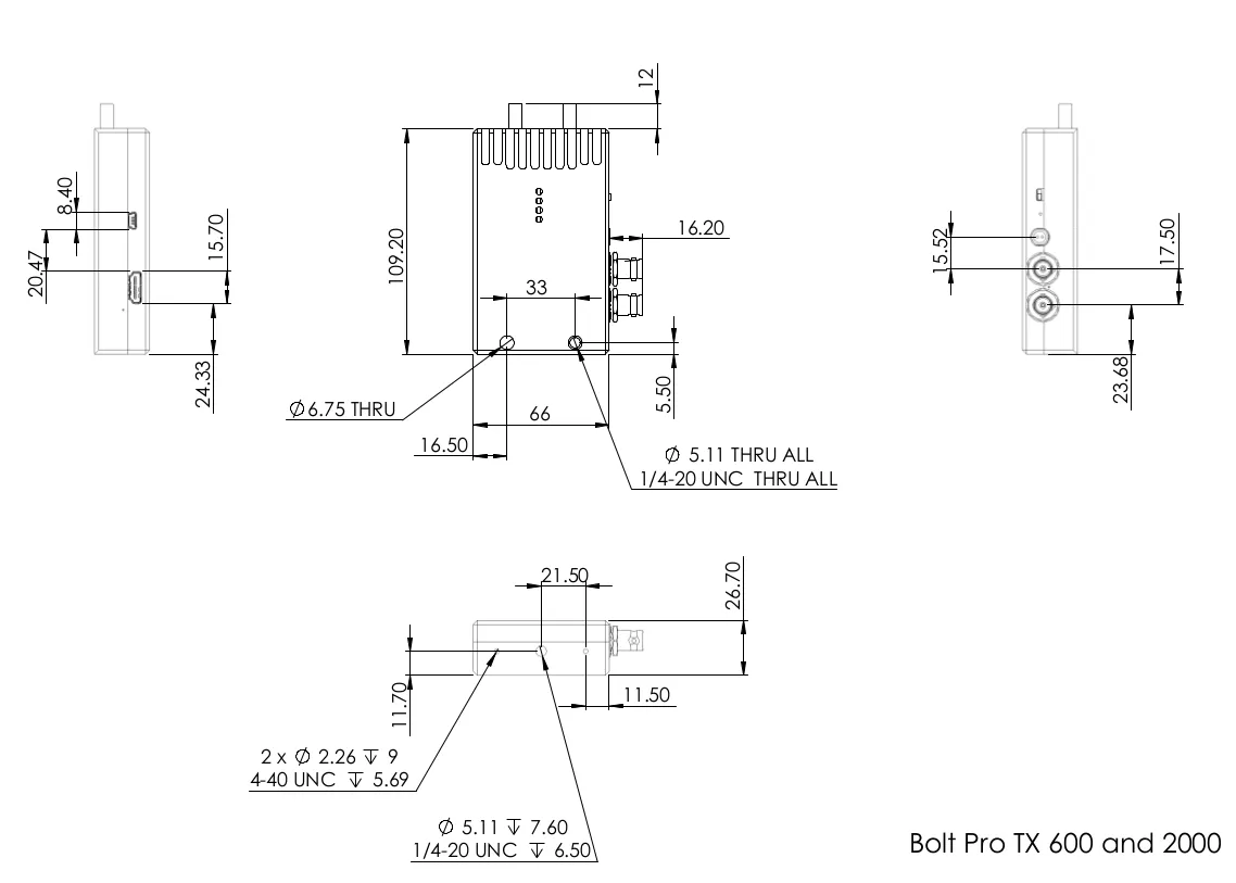 Bolt 600 Transmitter Only (SDI/HDMI) - Refurbished