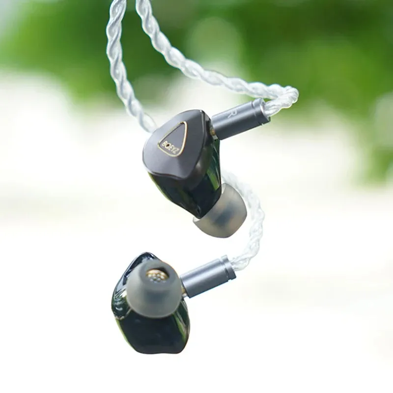 BQEYZ Topaz HiFi Earphone 13mm LCP Dynamic 9 Layers PZT Hybrid 2 Driver In-Ear IEM Wired Treble Vocal Music 0.78mm 2Pin