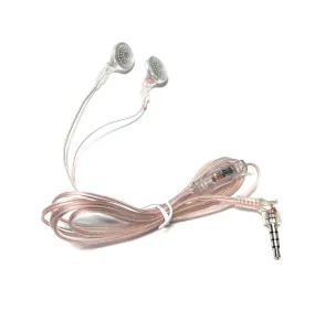 Clear Inmate Stereo Earbuds For Correctional Facilities