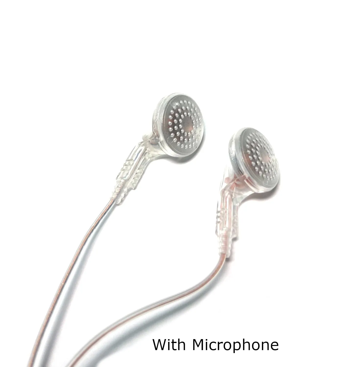 Clear Inmate Stereo Earbuds For Correctional Facilities