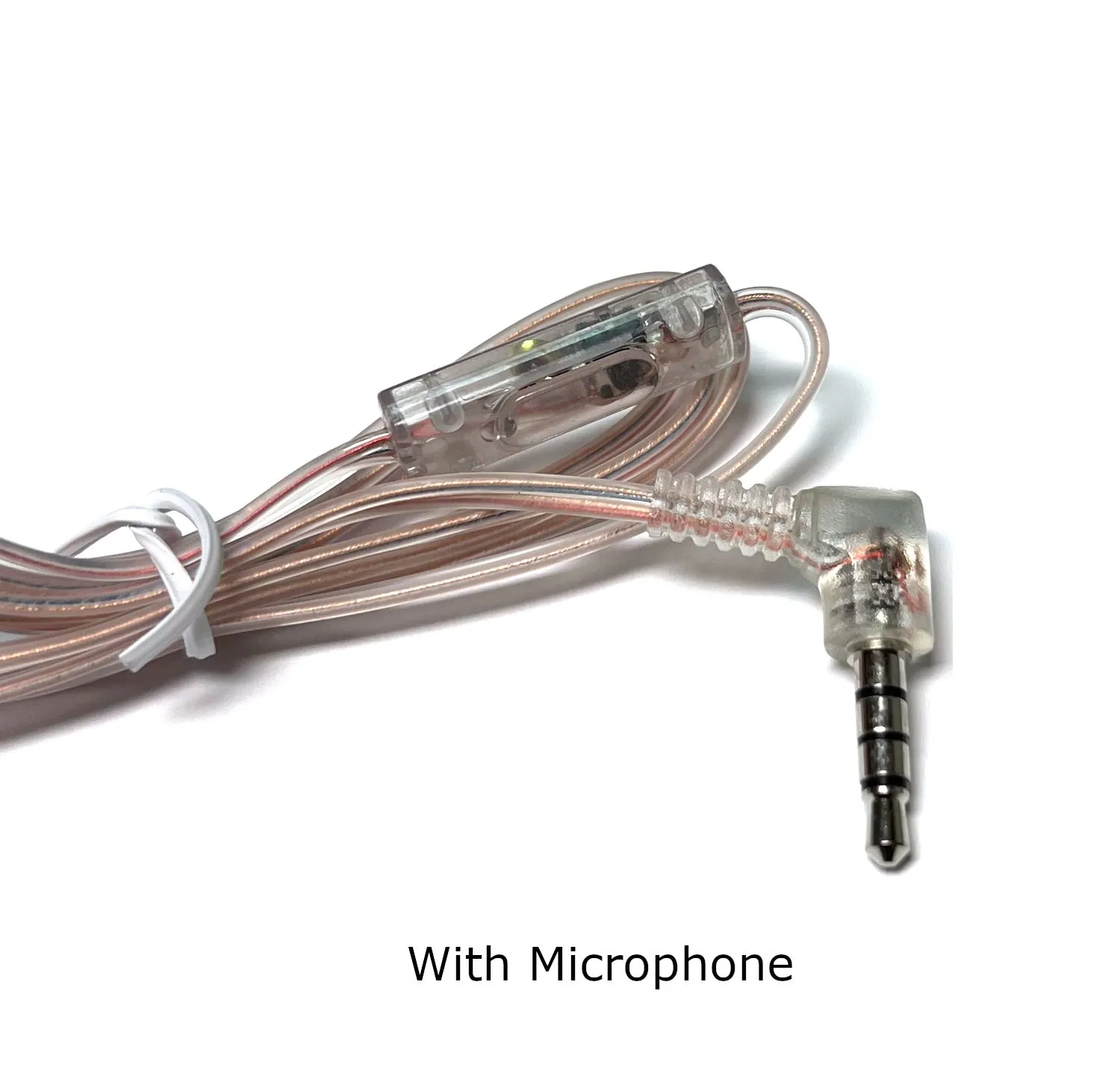Clear Inmate Stereo Earbuds For Correctional Facilities
