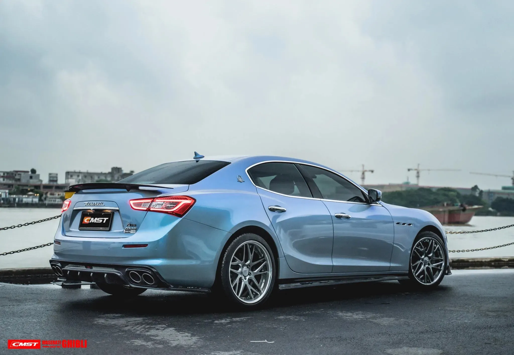 CMST Tuning Carbon Fiber Rear Diffuser for Maserati Ghibli 2018 