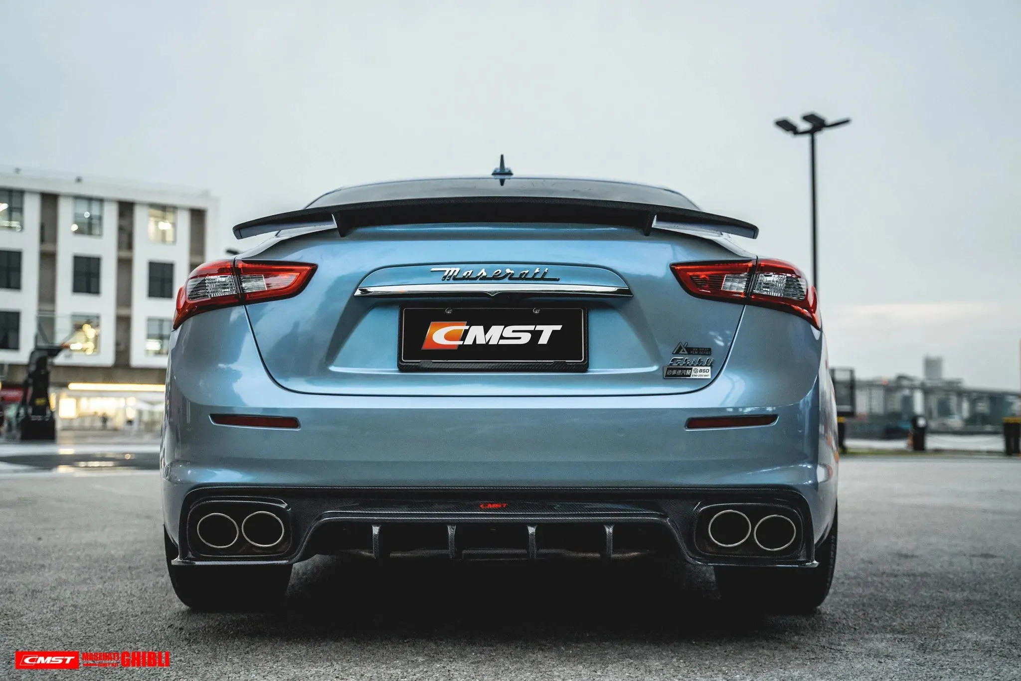CMST Tuning Carbon Fiber Rear Diffuser for Maserati Ghibli 2018 